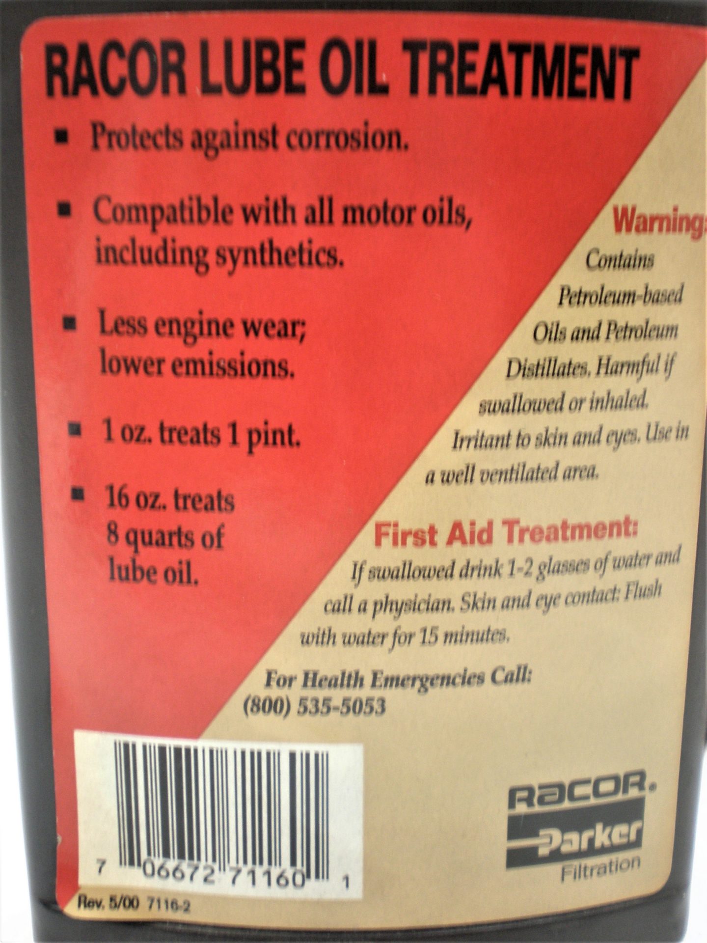 Racor ADT 7116 *QTY 2*Marine Motor Lube Oil Treatment Additive *16oz ...