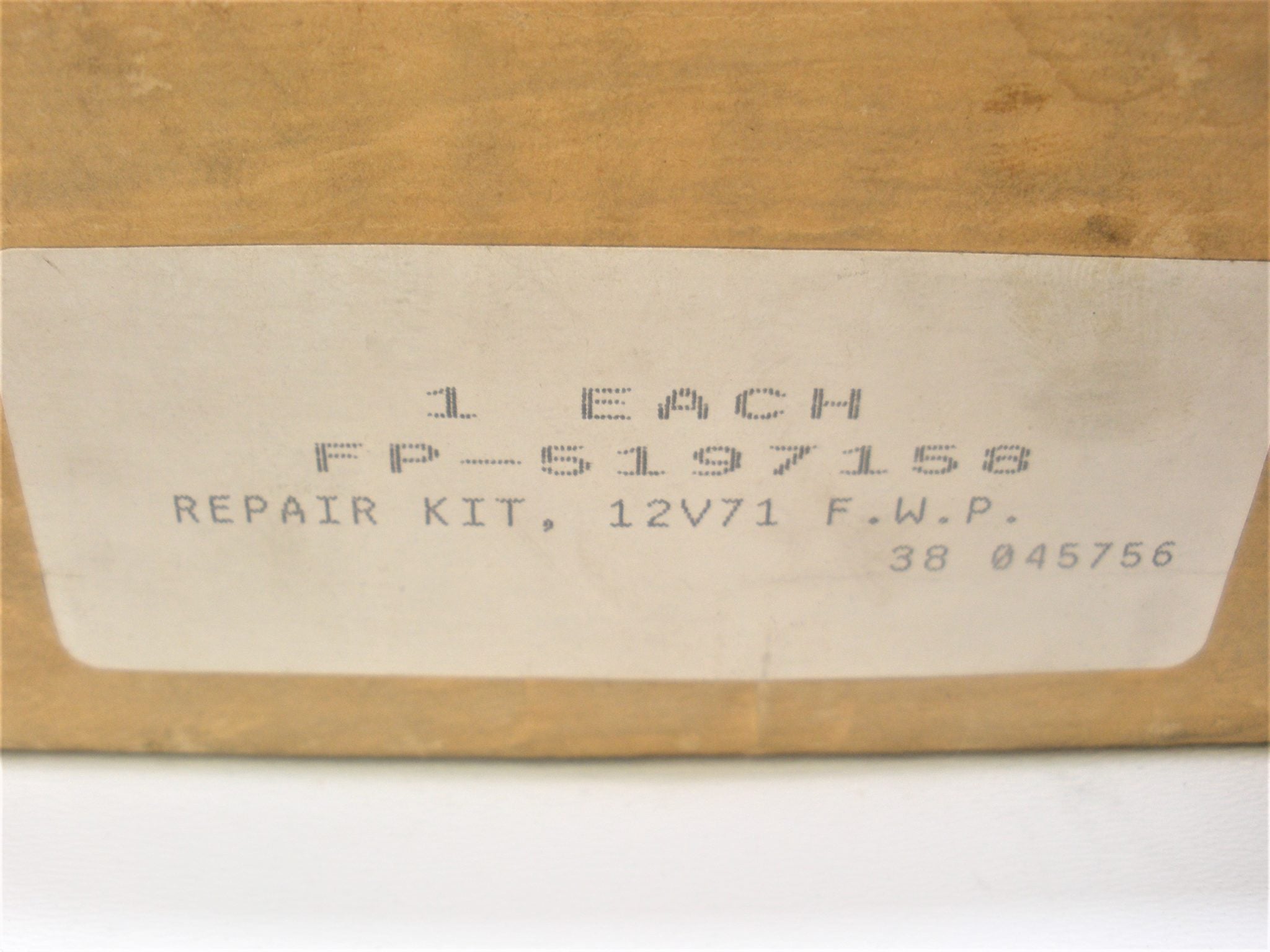 FP Diesel 5197158 Marine Engine Water Pump Repair Kit *REPLACES GM ...