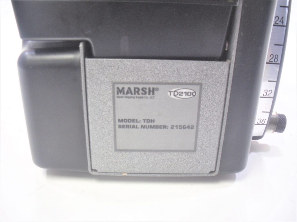 Marsh TDH TD2100 Portable Manual Gummed Packing Tape Dispenser *WORKING