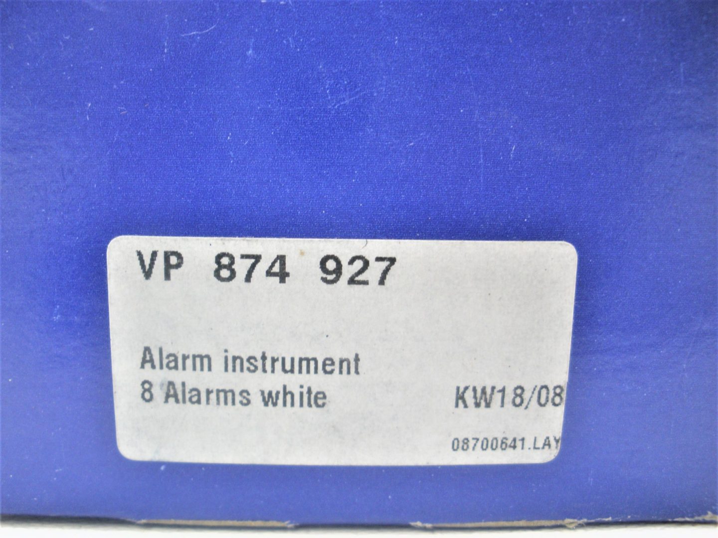 Volvo Penta 874927 Marine D13 Diesel Engine White 8 Alarm Instrument Gauge *OEM* 