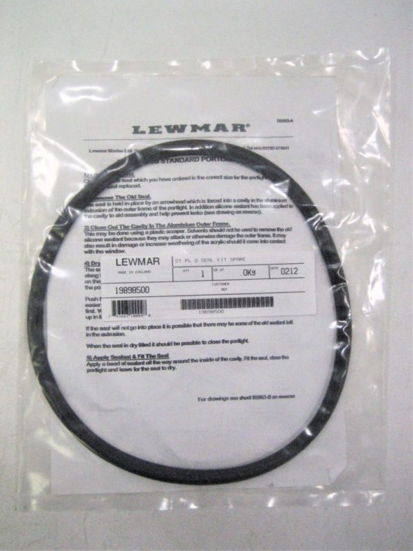 Lewmar 19898500 Size 0 Marine Boat Portlight Gasket Seal Kit *NEW*FREE