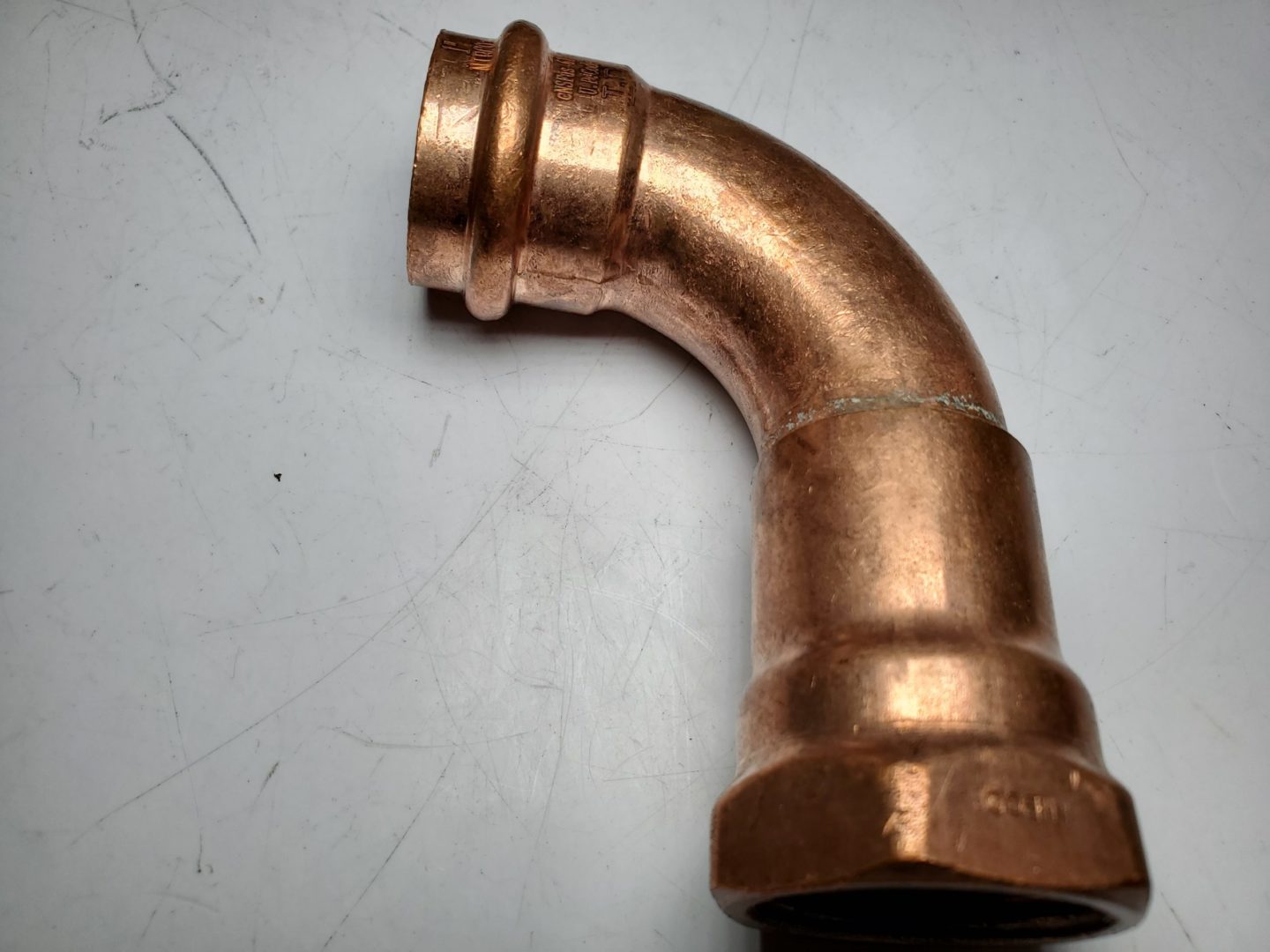 NIBCO PC607 1-1/4 in Press x Press 90 Degree Elbow Copper NIBCO PC607 1-1/4 in Press x Press 90 Degree Elbow Copper