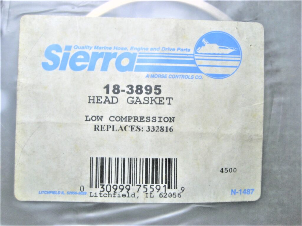 Sierra 183895 NEW Evinrude Johnson Low Compression Head Gasket