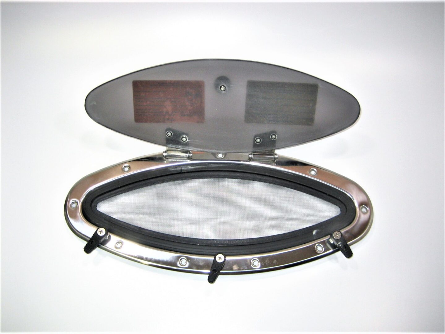 18" x 8" Stainless Steel Elliptical Opening Portlight Window