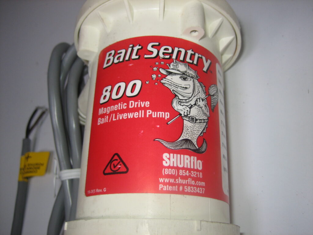 Shurflo 1100 GPH Bait Sentry Livewell Pump 1700-021-030
