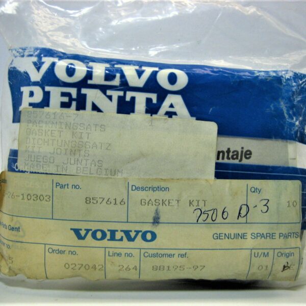 Volvo Penta 857616 , Sterndrive Exhaust Manifold Gasket Kit - Max ...
