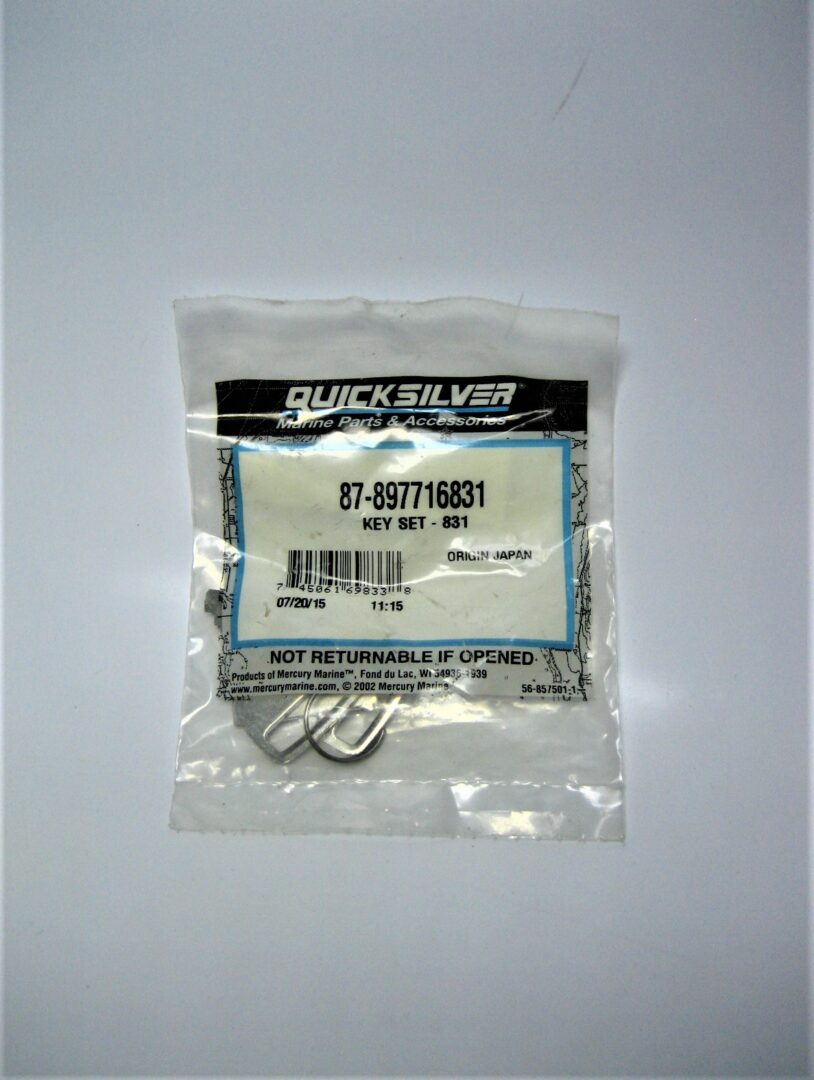 Quicksilver 87897716831 OEM NEW Mercury Ignition Key Set 831 for 87