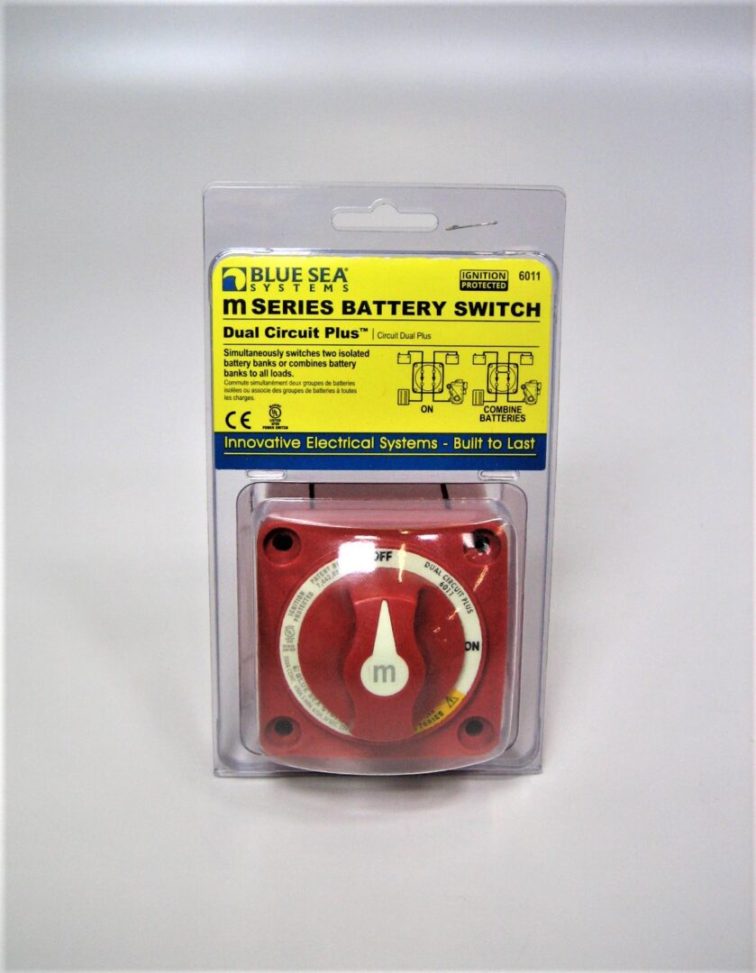 Blue Sea Systems 6011 NEW Red mSeries Mini Dual Circuit Plus Battery
