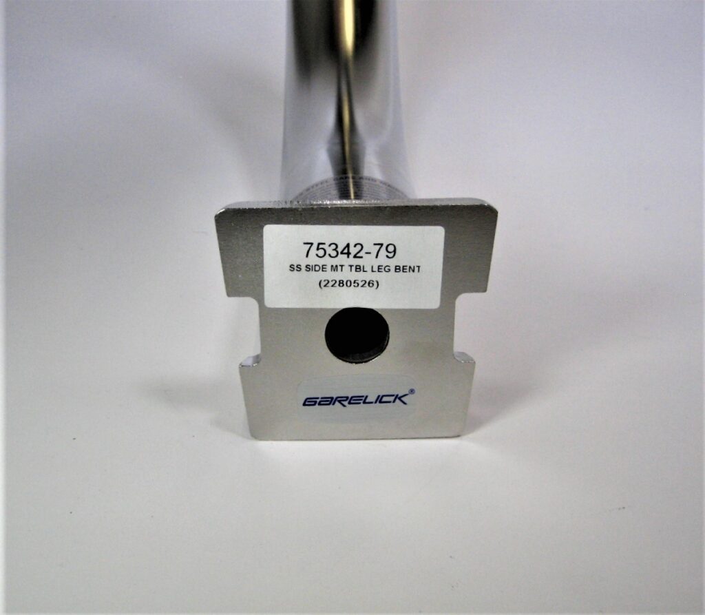 Garelick 7534279 NEW Stainless Steel Bent Side Mount Table Leg FREE