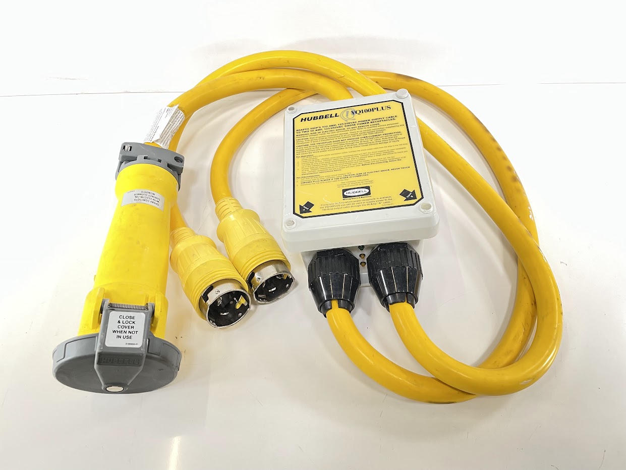 Hubbell YQ100 Plus Y Heavy Duty Adapter 100A 125/250 - 2 50A 125