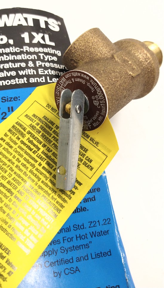 thumbnail image 2 of Watts 0121325 T&P Relief Valve - 1/2 Inch 150 PSI For Water Heaters With 210°F Temperature Relief 2 of 12