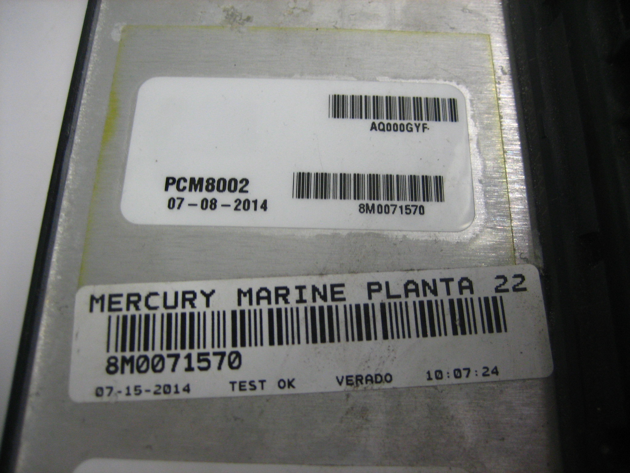 mercury verado ecu for l6 300hp - 8m0076389 - condition unknown - max 09152023 -4-