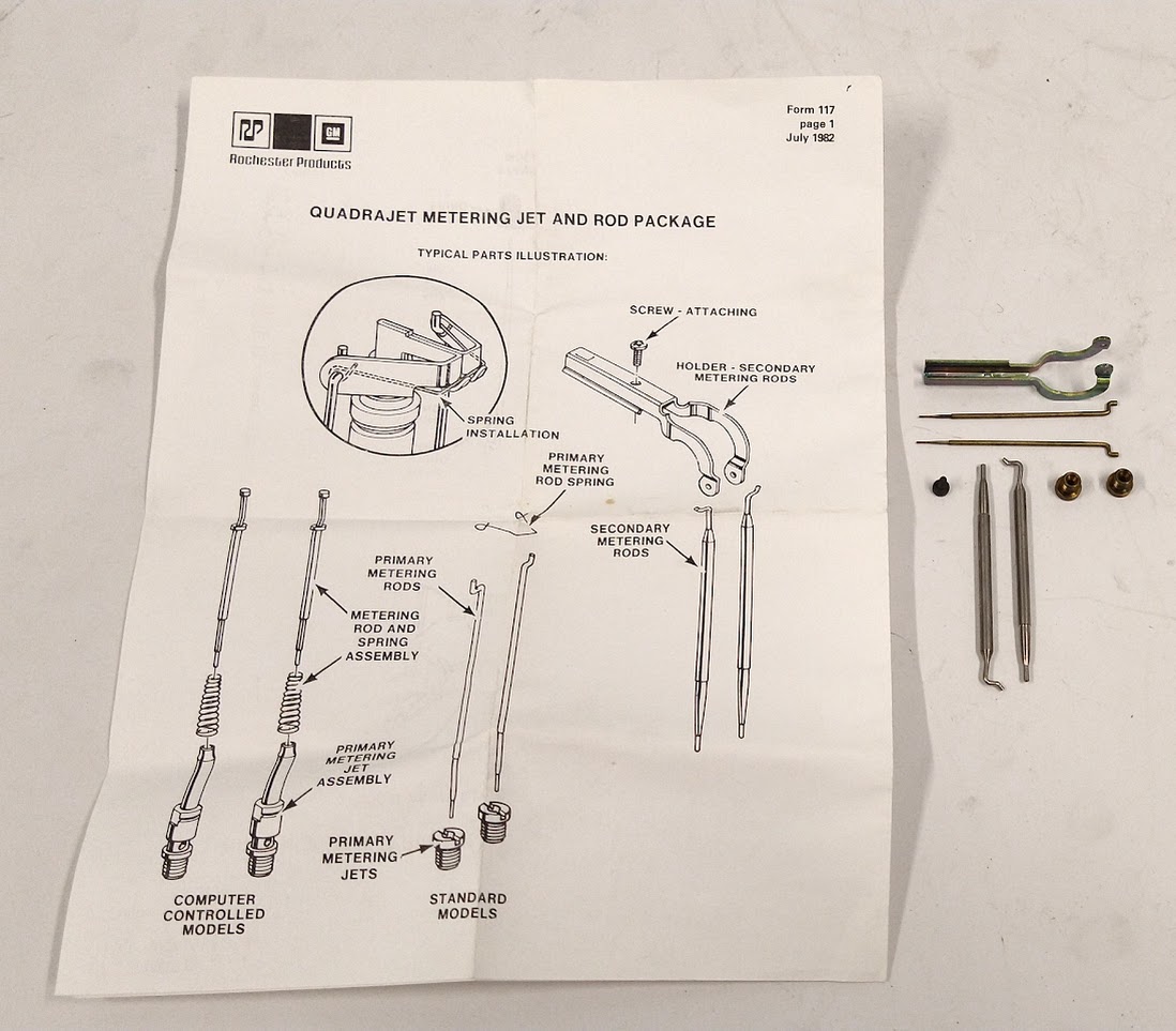 Crusader Engine Parts 45365 Metering Rod & Jet Package Max Marine