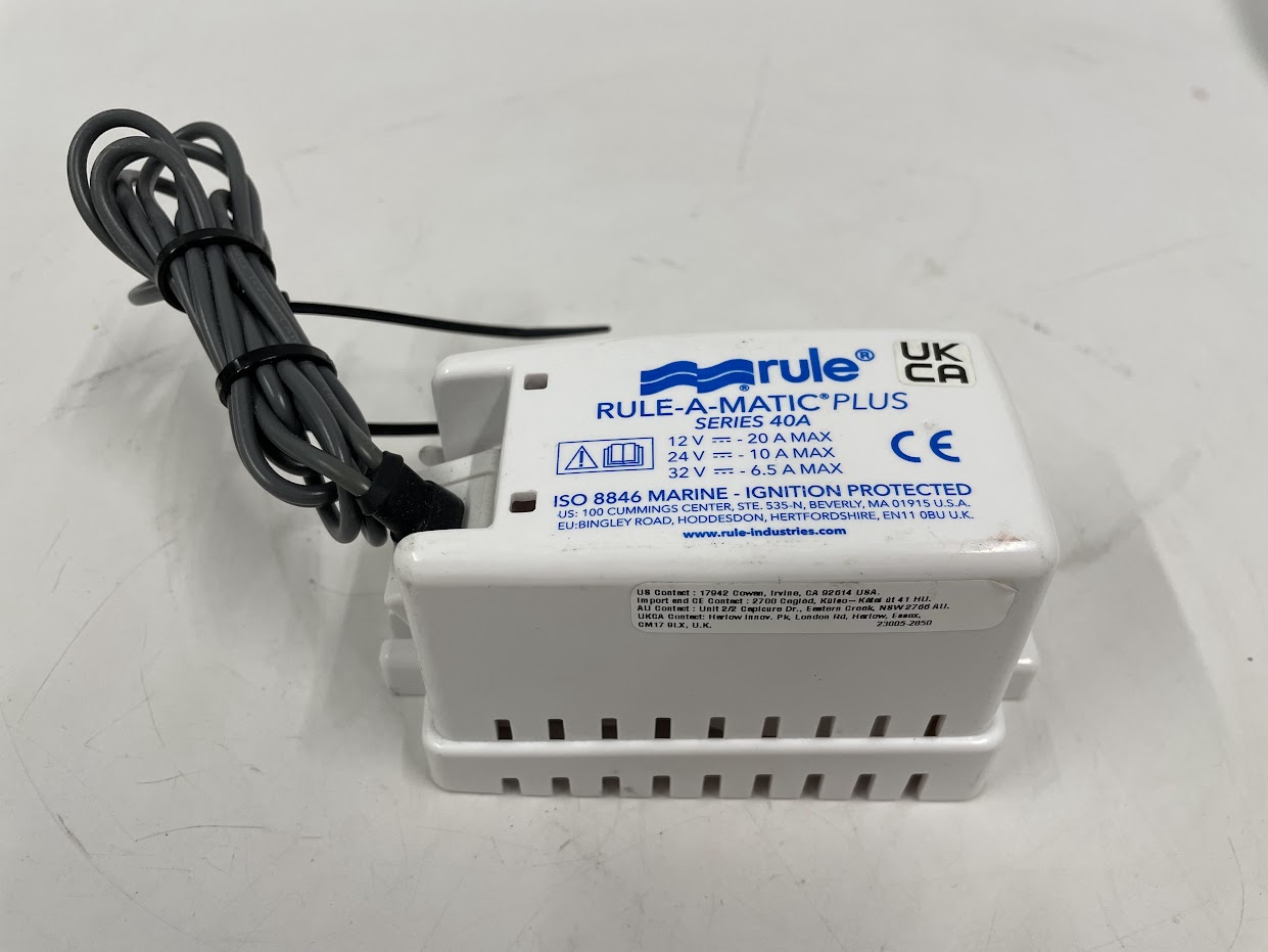 Rule 40A Rule-A-Matic Plus Bilge Pump Float Switch - Max Marine Outlet
