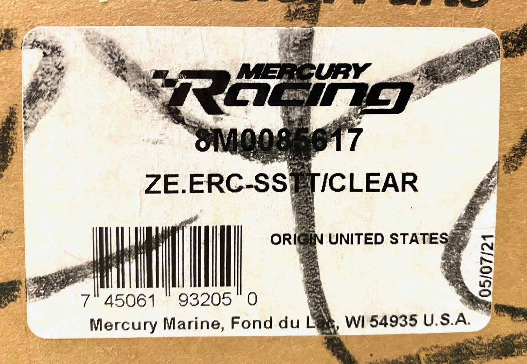 -NEW- Mercury Racing 8M0085617 , Zero Effort Control , STBD / SSTT ...