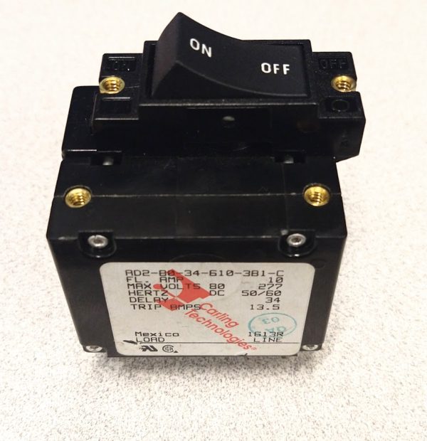 Carling Technologies AD2-B0-34-610-381-C, On / Off Breaker Switch 80V ...