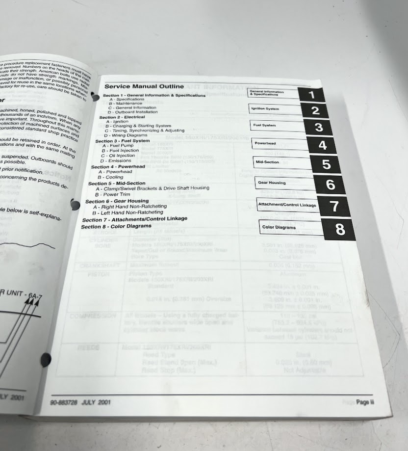 Mercury 90-883728, Service Manual, 150hp/175hp/200hp EFI - Max