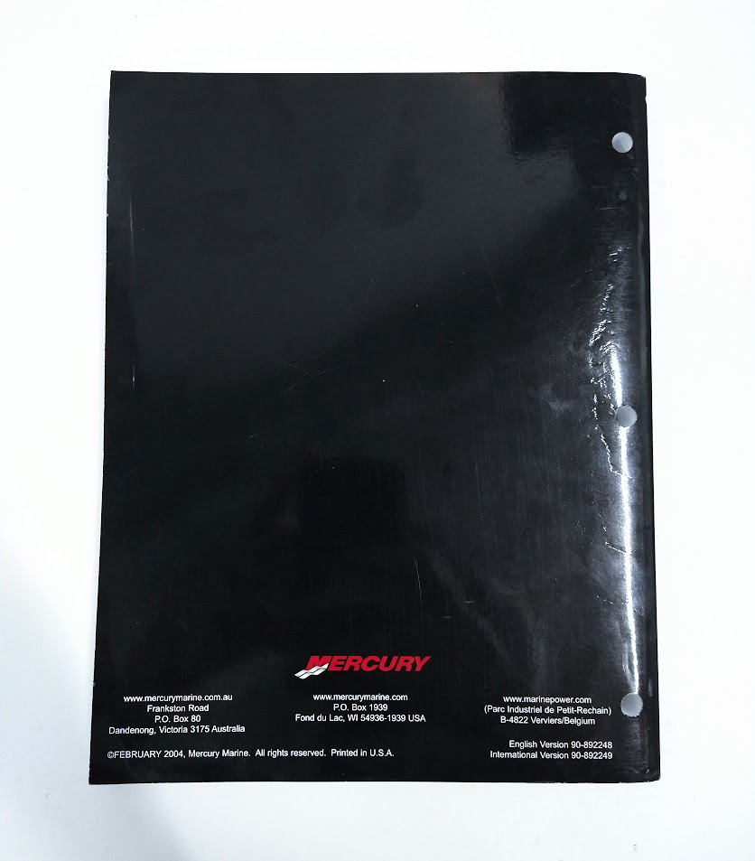 Mercury 90-892248, 8/9.9 Four Stroke Service Manual - Max Marine Outlet