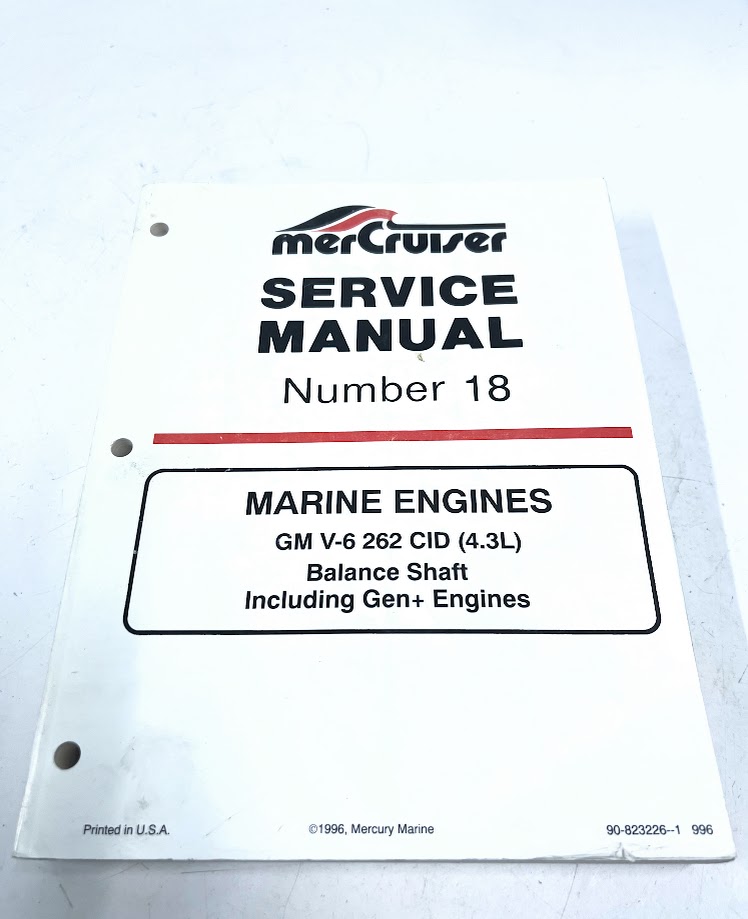 Mercruiser 90-823226-1, Service Manual #18, GM V-6 262 CID (4.3L