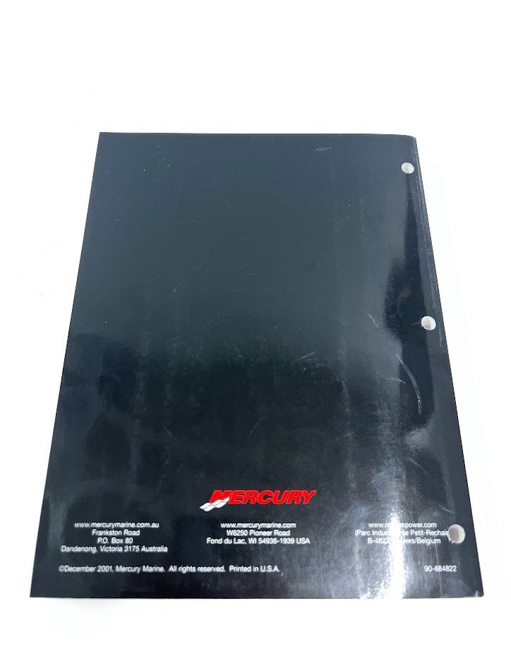 マリンページ Mercury 90-884822, Service Manual, 240 Jet Drive EFI - Max Marine
