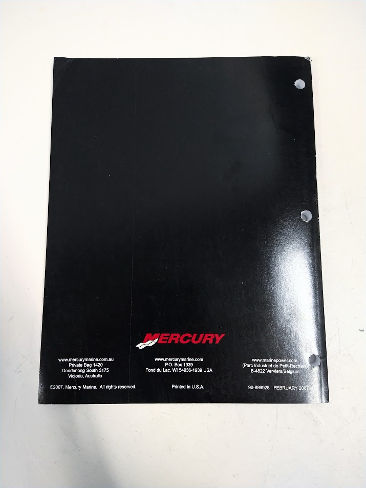 Mercury 90-899925, 2.5/3.5 Four Stroke Service Manual - Max Marine