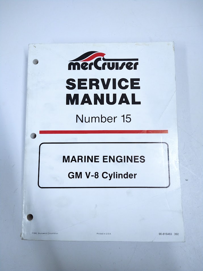 Mercury Marine MerCruiser 90-816463, Marine Engines GM V-8 Cylinder #15 ...