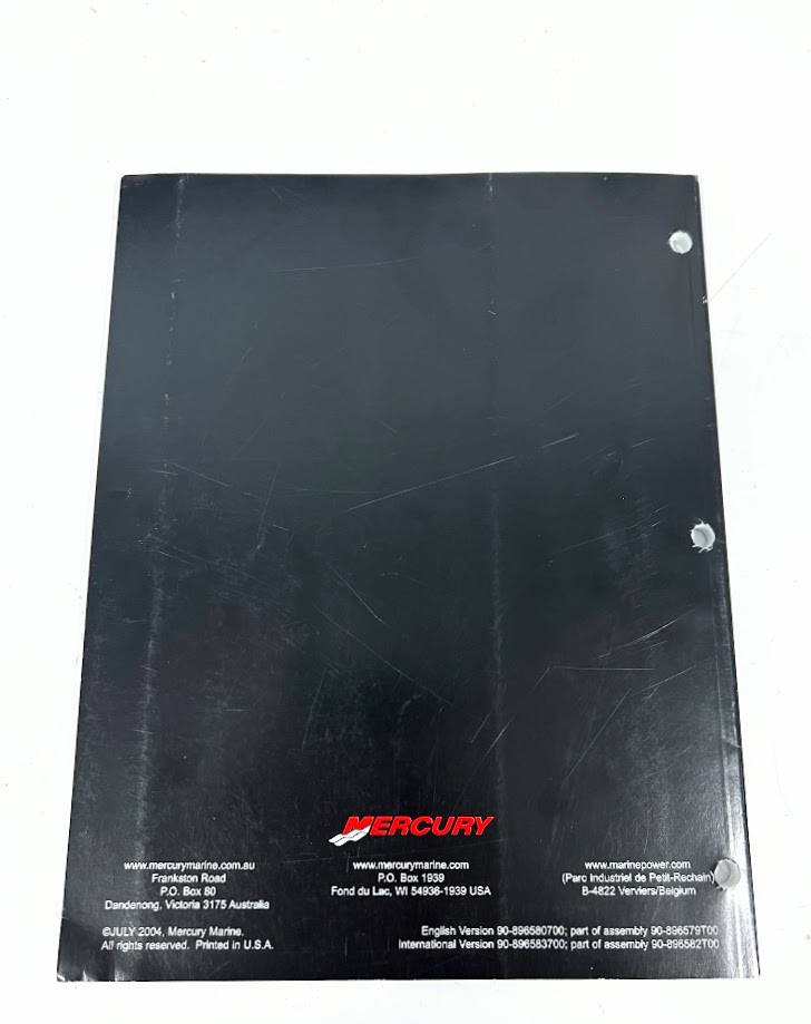 Mercury MerCruiser 90-896579T00, Verado 4-Stroke Service Manual
