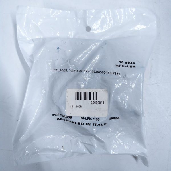8925 Inj Max Yamaha 18-8925, Impeller, Replaces 6AW-44352-00-00; F350 - Max Marine ...