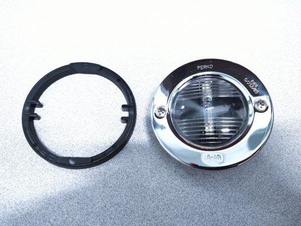 Perko R91 Perko Rina 5/232/89, Chrome A-16 Round Light 3'' - Max Marine Outlet