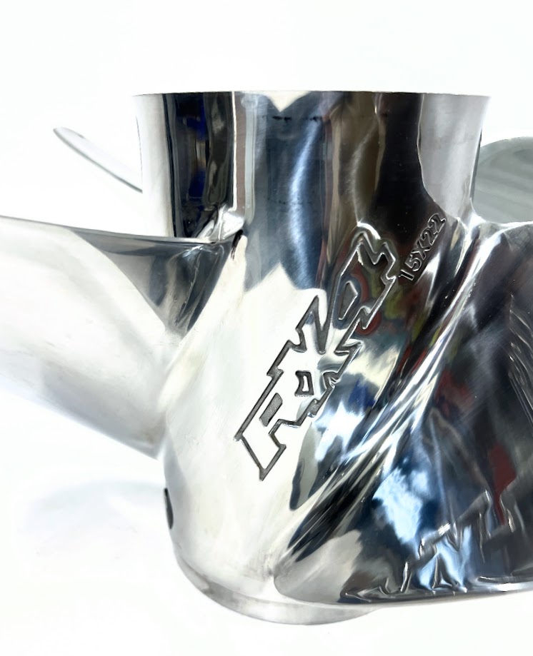 Evinrude Johnson, 4 x 15 x 22 RH, Stainless Steel Propeller, 177324 RX4 ...