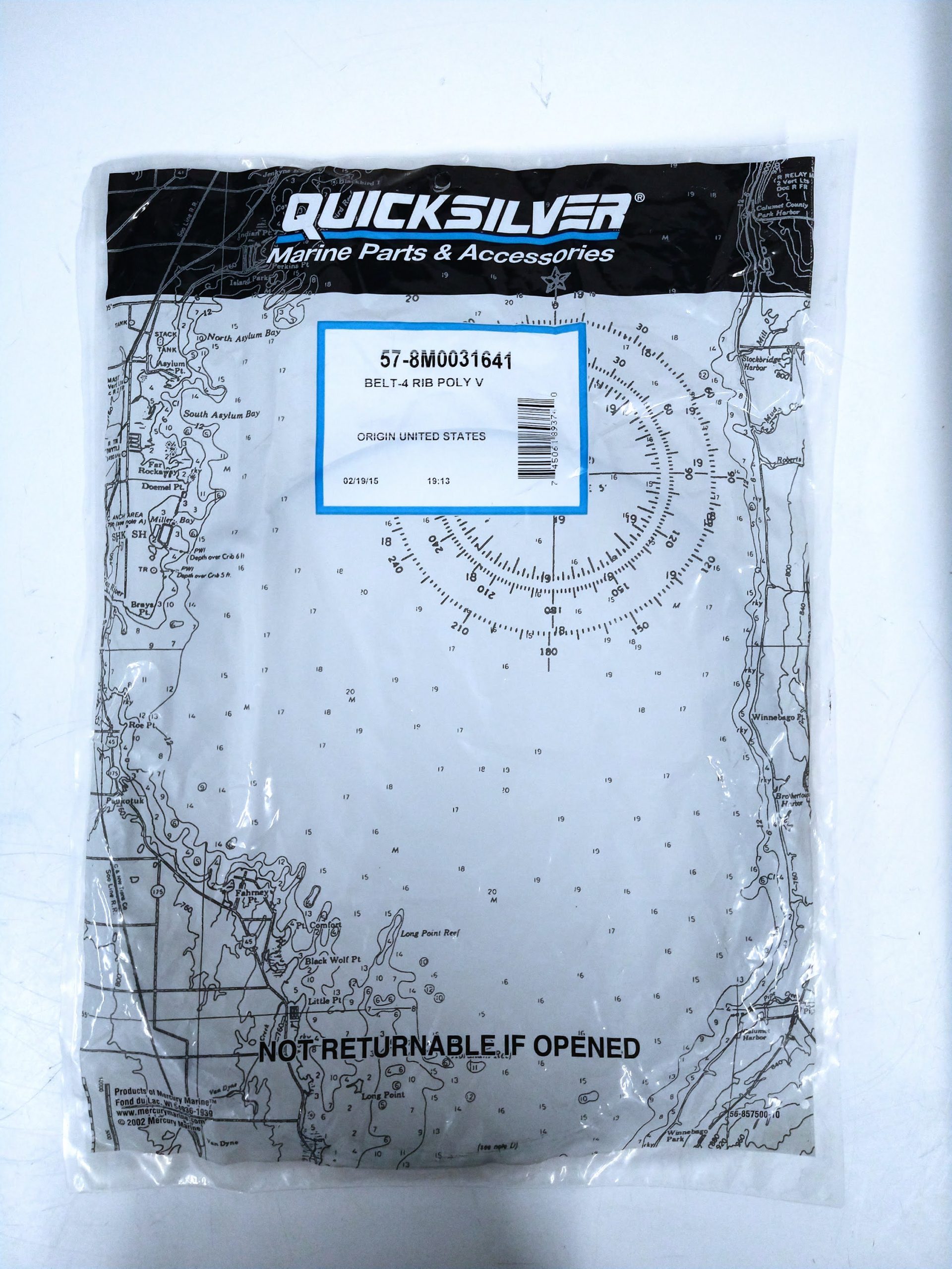 Mercury Outboard Timing Belt 8M0031641 | Fits 150HP 4-Stroke Engines | OEM Replacement