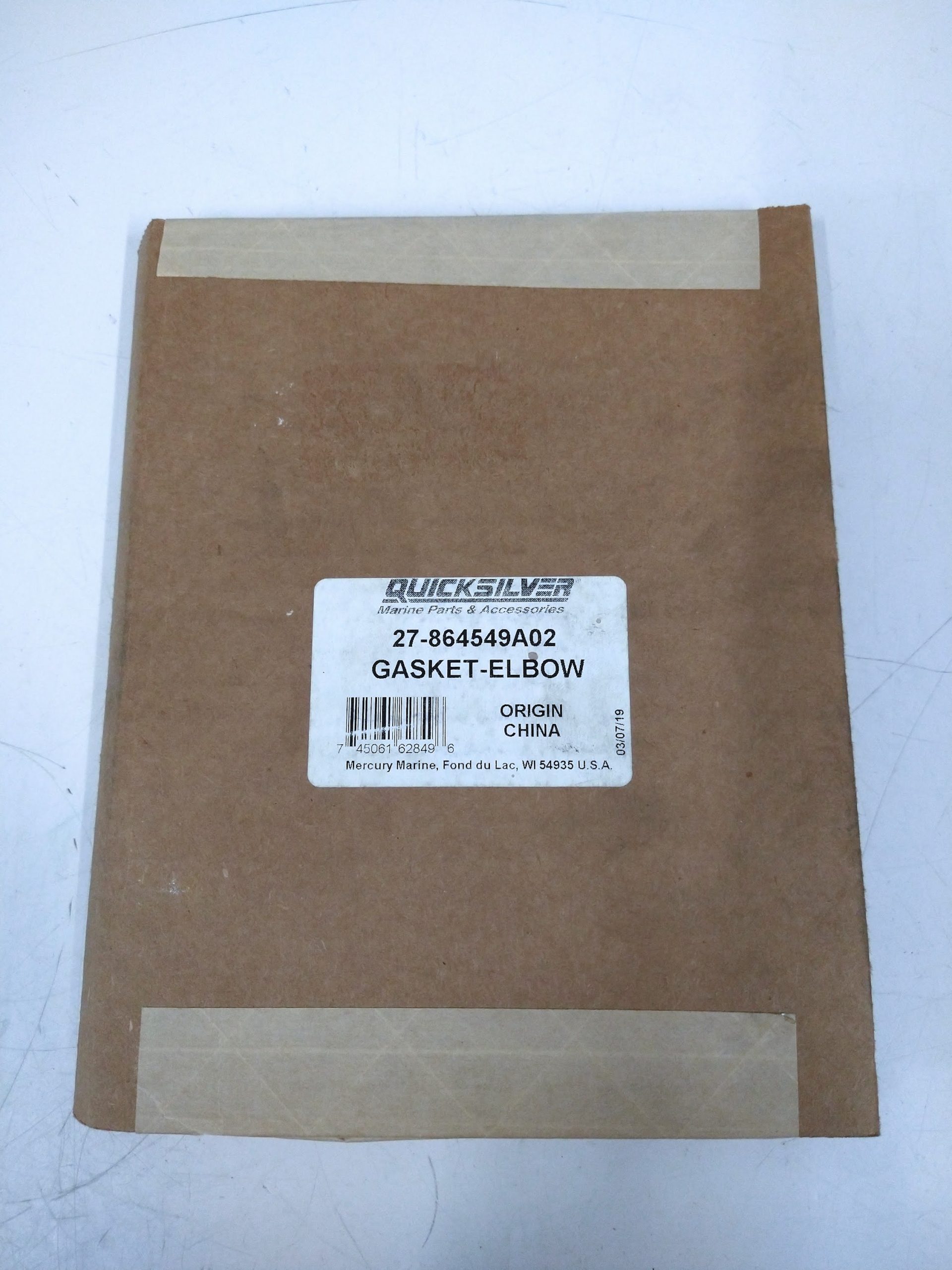 Quicksilver Dry Joint Exhaust Elbow Gasket For MerCruiser V6 & V8 Engines 2002+