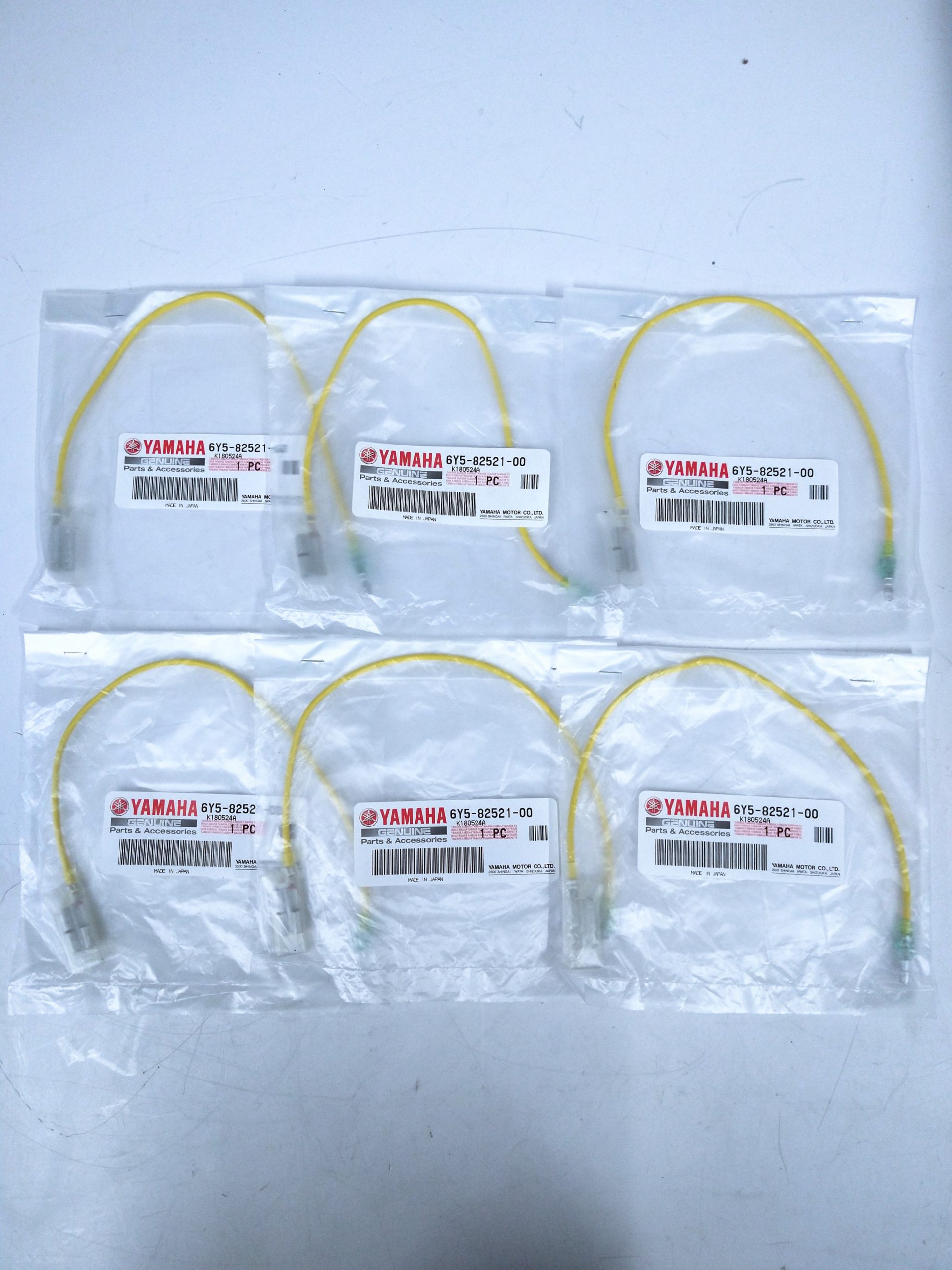 -NEW- Yamaha 6Y5-82521-00 , Yellow Wire Lead - 6 Pack - Max Marine Outlet