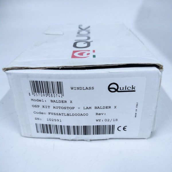 Wind Less Kit Quick 8470377 , Windless Balder X, Fixing Plate With Roller & Autostop ...