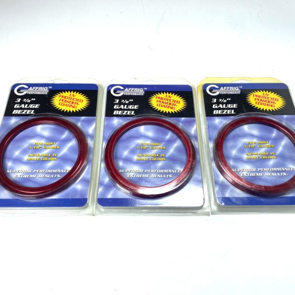 NEW- Gaffrig Performance 8200-02, Red Flat Bezel 3 3/8'' x 4 1/4'' - 3 ...