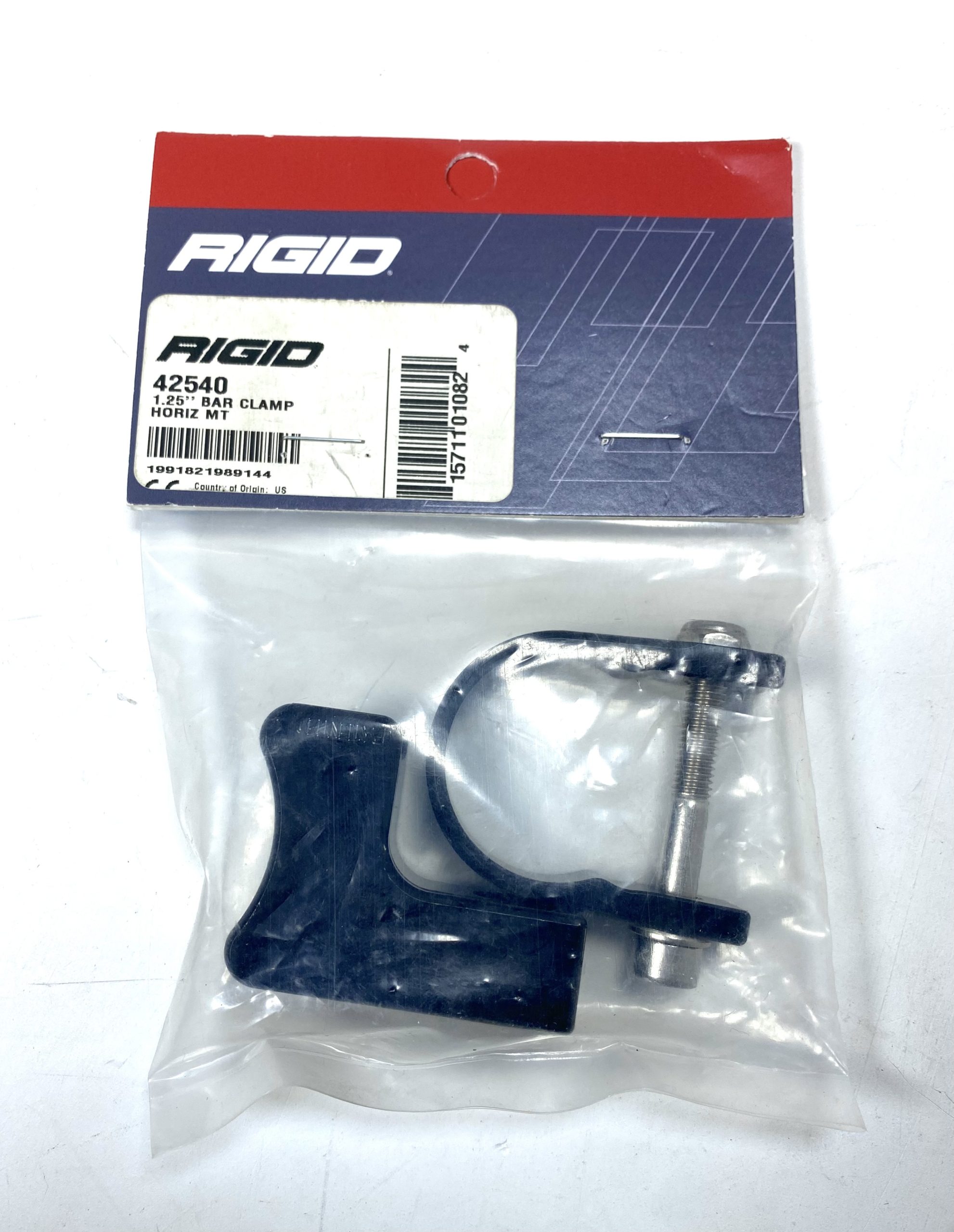 -NEW- Rigid 42540, Horizontal Mount 1.25'' Bar Clamp - Max Marine Outlet