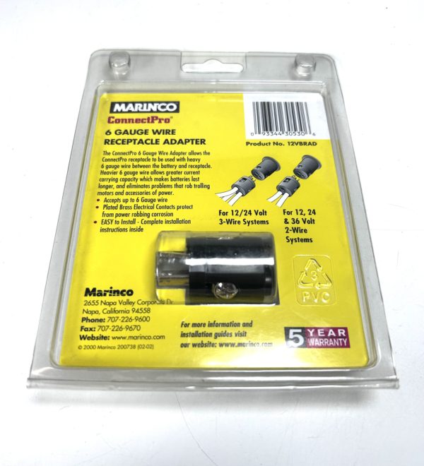 new-marinco-12vbrad-connect-pro-6-gauge-wire-receptacle-adapter-12v-felix-ommo33069-20241113-151937-269986