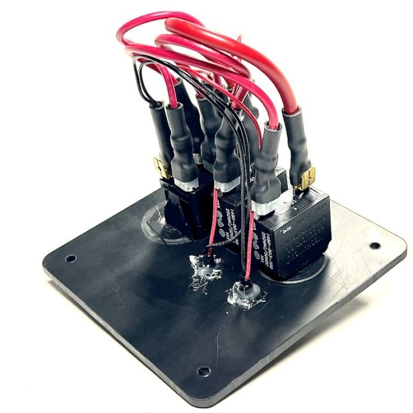 Custom, Blower Switch Panel, 4in x 4in, Black, NEW - Max Marine Outlet