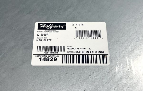 new-hoffman-q4030pi-mounting-plate-400mm-x-300mm-oem-brandon-y-20241202-100342-398872