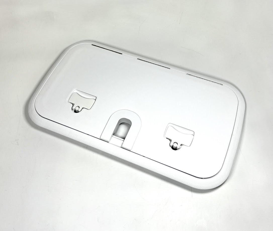 thumbnail image 2 of Pactrade Marine White Plastic Anchor Hinge Lid With Rope Deck Pipe - P56006 2 of 2
