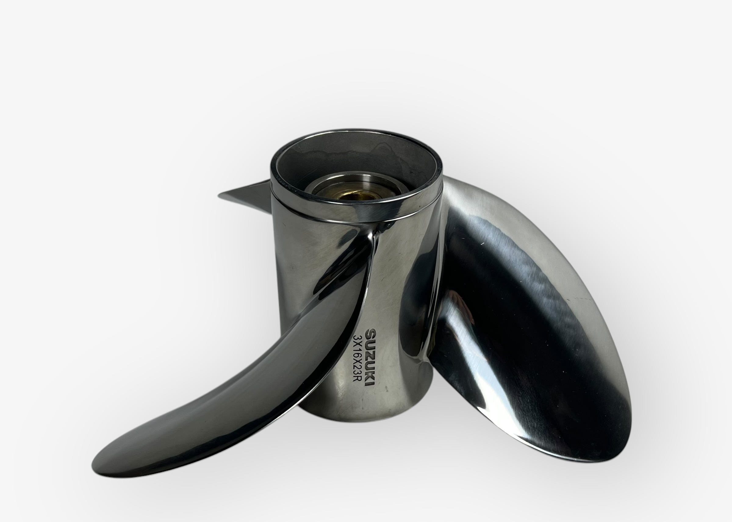 すずき36 Suzuki Watergrip 3 x 16 x 23R RH, Stainless Steel Propeller - Max