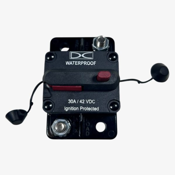 DC Water Proof, Ignition Protected 30A / 42 VDC Circuit Breaker - Max ...