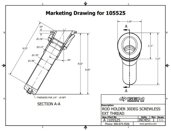 gemlux-bluewater-series-30-degree-screwless-rod-holder-w-nut-spacer-new-oem-brandon-y-20250818-112612-884017