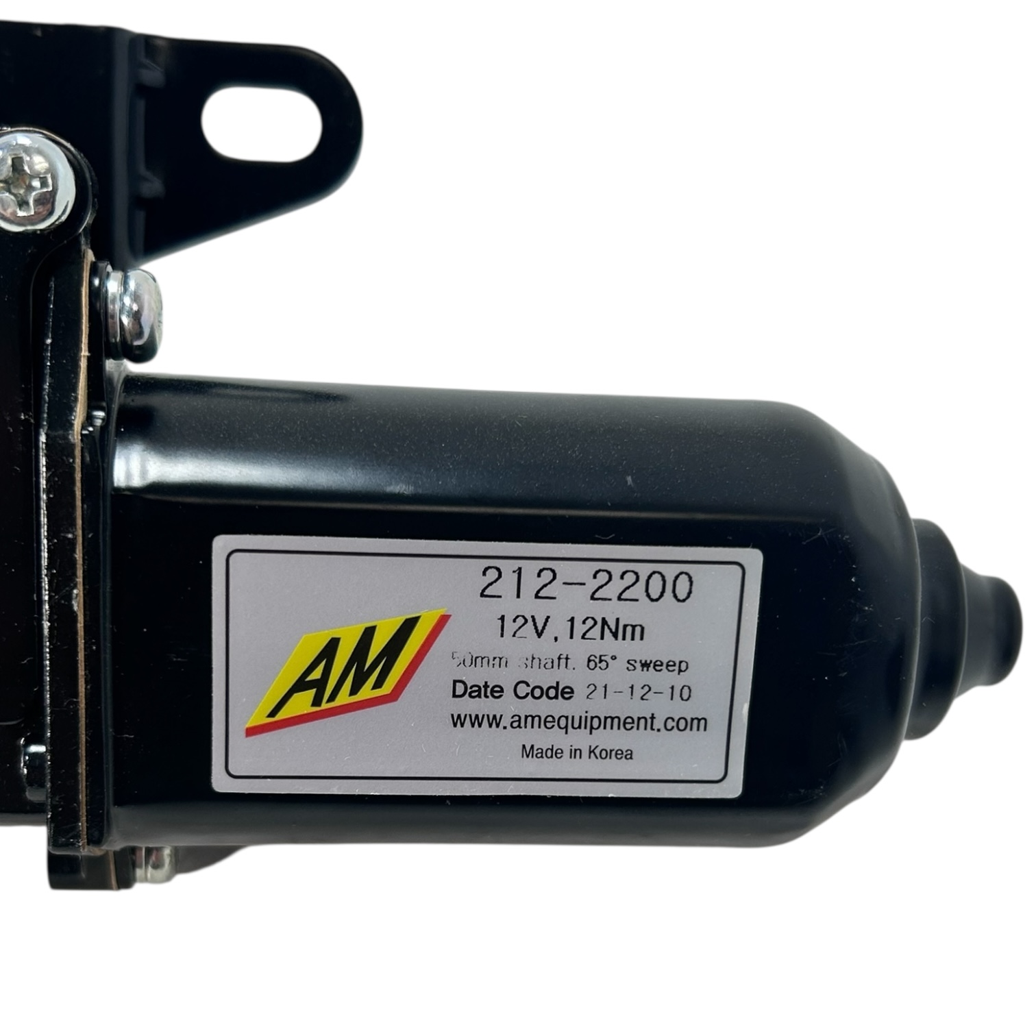 AM Equipment 212-2200, 50mm Shaft DC Motor Assembly 65 Degrees