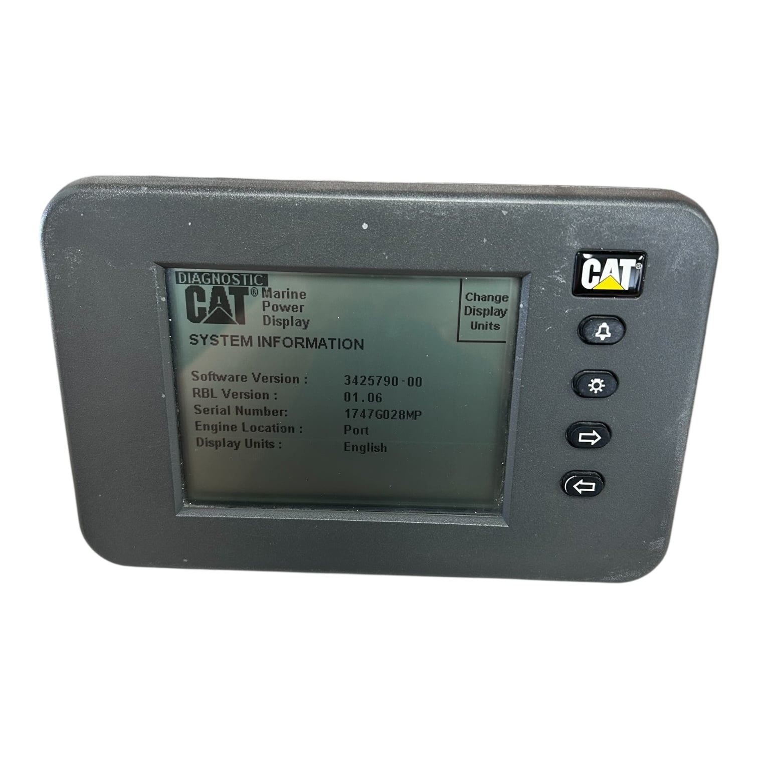 Caterpillar 307-7542-00, Marine Power Display , Soft. Ver. 3425790 ...