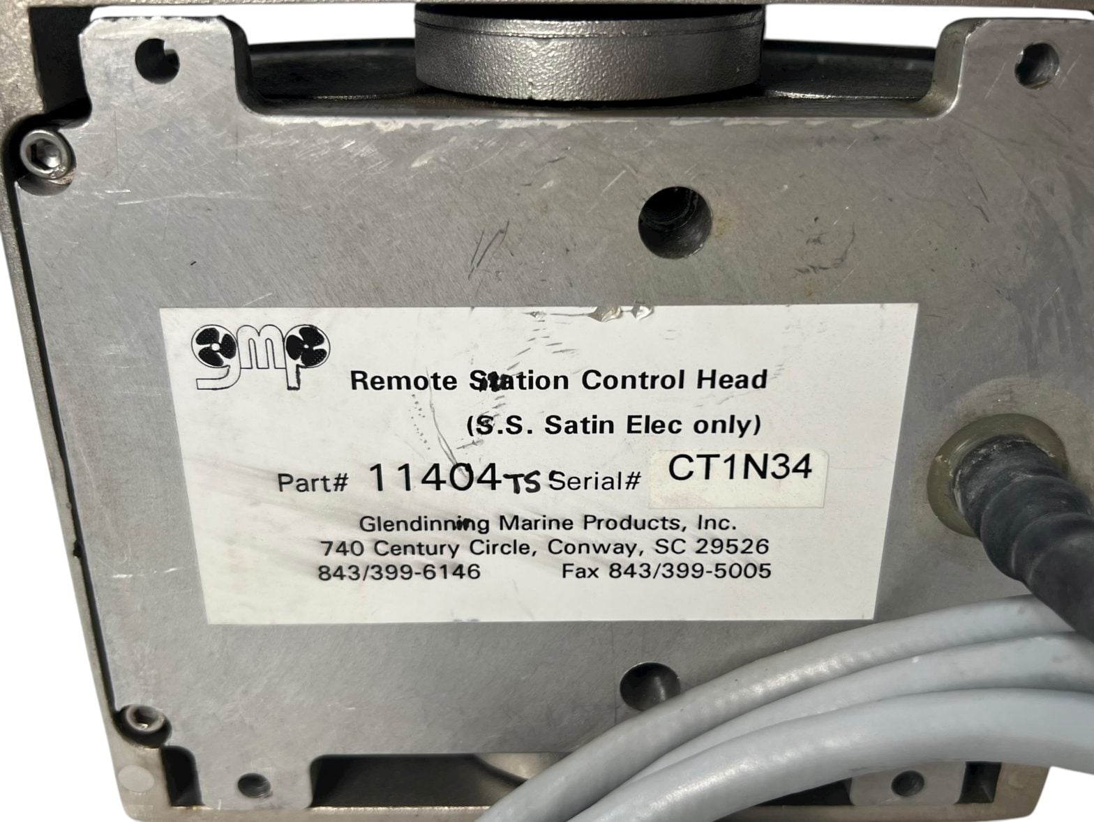 Glendinning Marine, 11404 EEC1000 Control Head, Remote Station, NEW ...