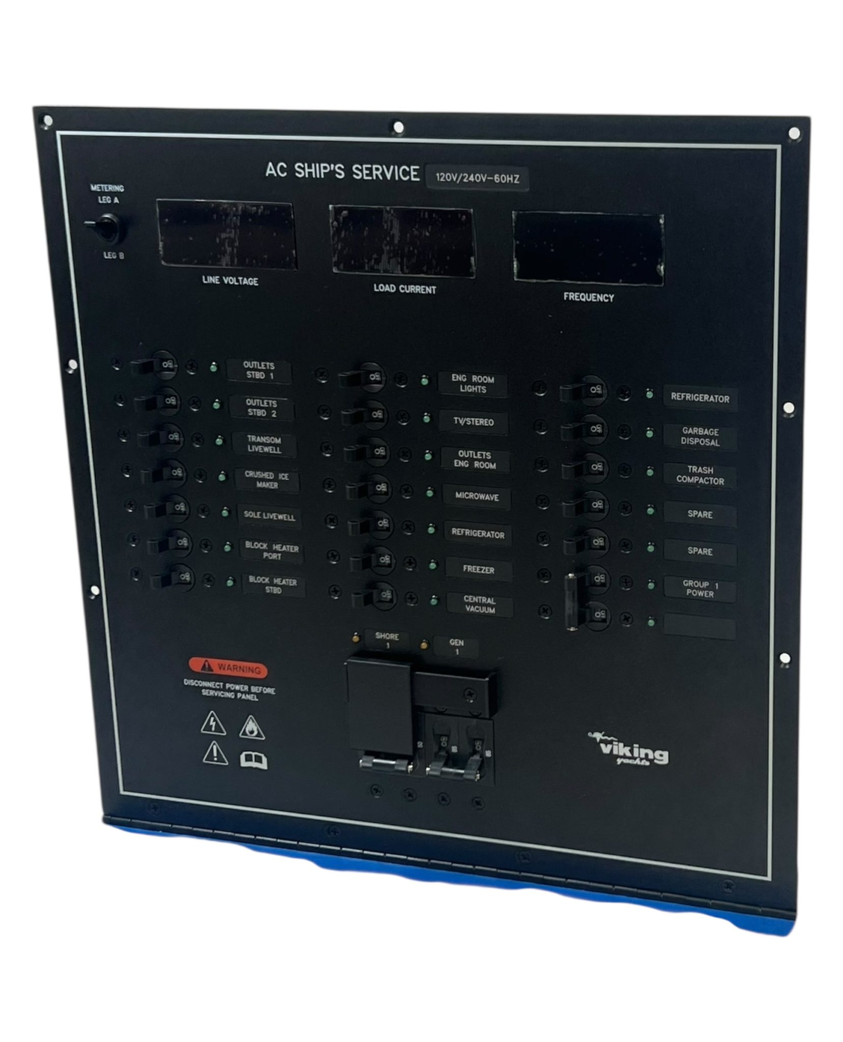Paneltronics Marine Electrical Panel, 120V/240V 60Hz, For Viking Yachts ...
