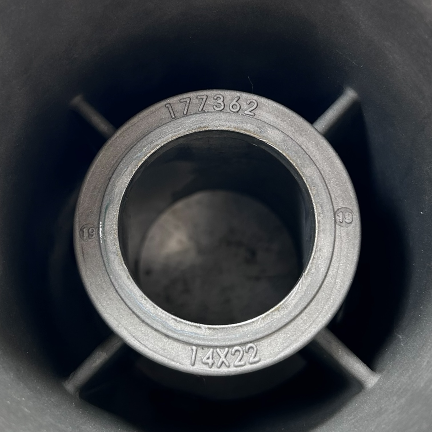 Evinrude Johnson 4 x 14 x 22P, RX4 Stainless Steel Propeller , 177362 ...