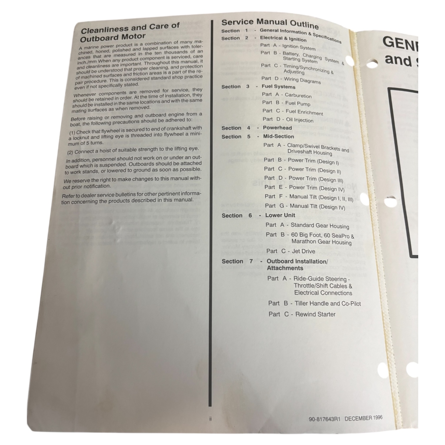 Mercury/Mariner Outboards 90-817643R1, Models 45 Jet, 50, 55, 60