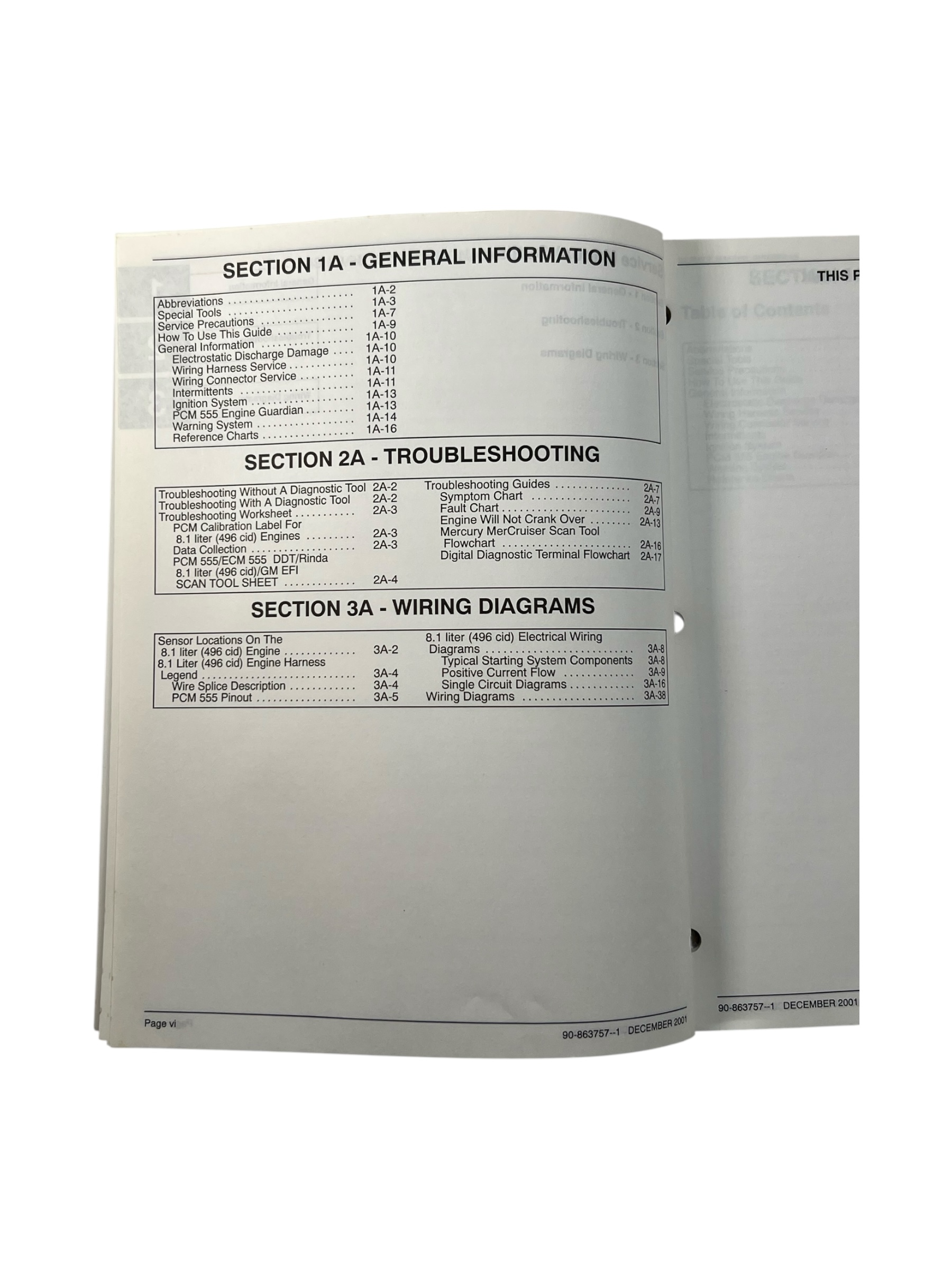 Mercury MerCruiser 90-863757-1, PCM 555 Diagnostics #33 Service